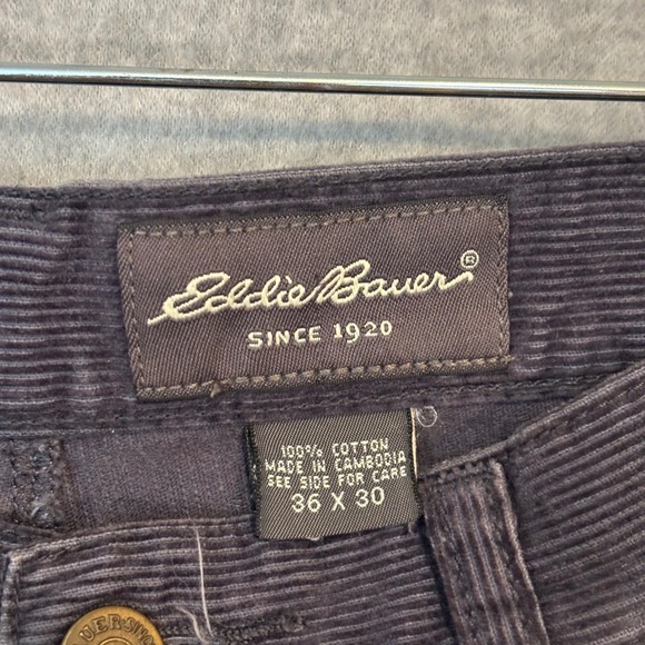 Eddie Bauer Men's Pants Slacks Outdoors Navy Blue Corduroy 36x30 Gorpcore - Picture 5 of 10